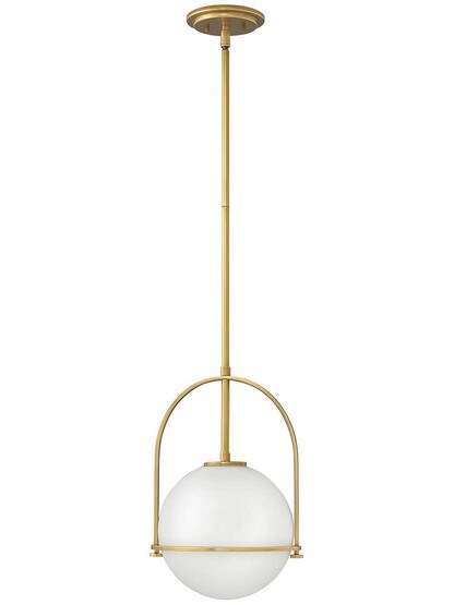 Somerset 11 1/2 inch Stem Pendant in Heritage Brass.